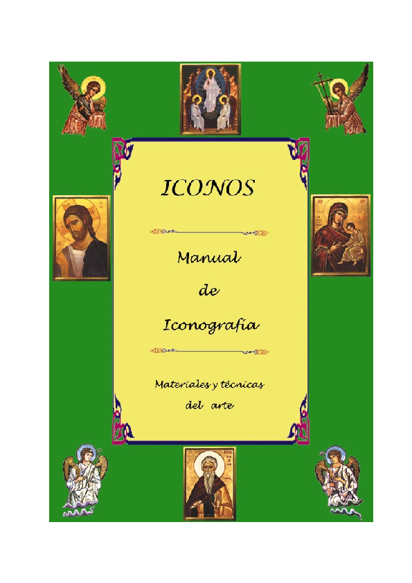 First page of “Manual de Iconograf a”