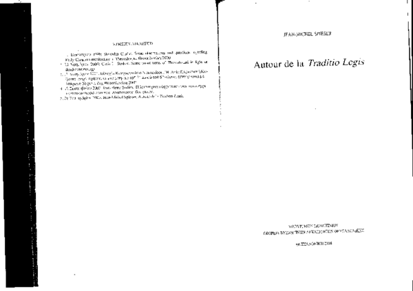 First page of “1.7 Autour de la Traditio Legis, Thessalonique 2004”