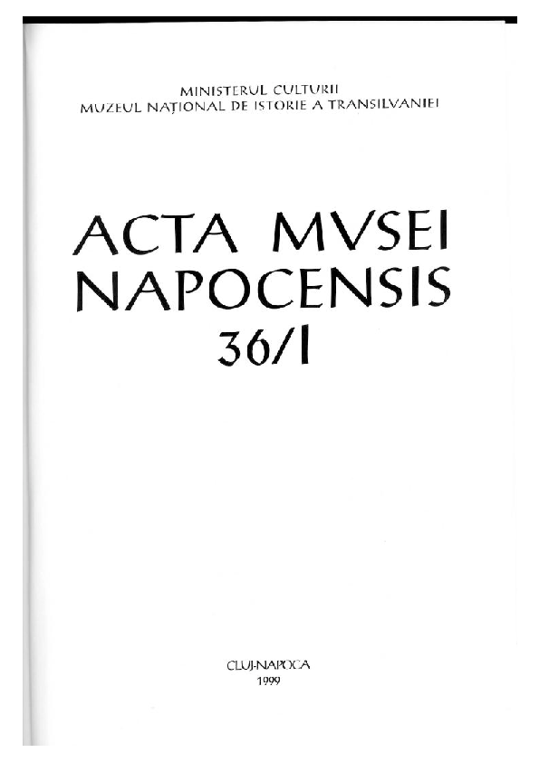 First page of “The ritual complex of the Wietenberg culture, Cluj-Napoca (Transylvania)”