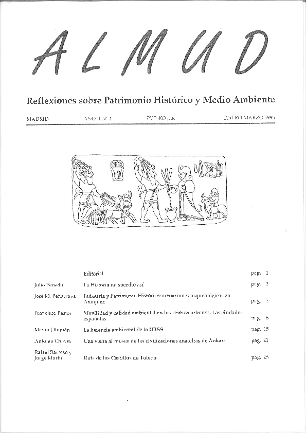 First page of “ALMUD 4. Reflexiones sobre Patrimonio Histórico y Medio Ambiente”