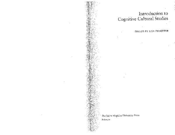 First page of “Introduction to Cognitive Cultural Studies (Johns Hopkins UP, 2010)”