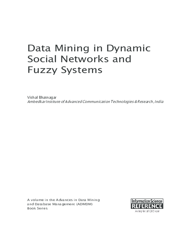 First page of “Emergent Data Mining Tools  for Social Network Analysis”