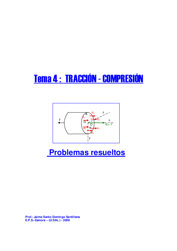 First page of “TRACCIÓN -COMPRESIÓN”