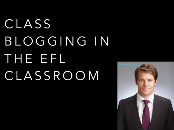 First page of “Class blogging in the EFL classroom”