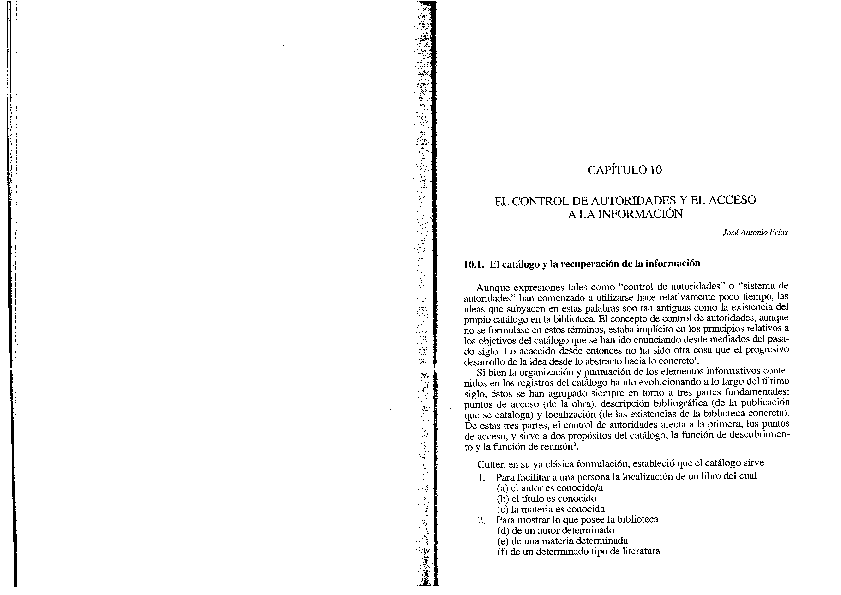 First page of “El control de autoridades y el acceso a la información”