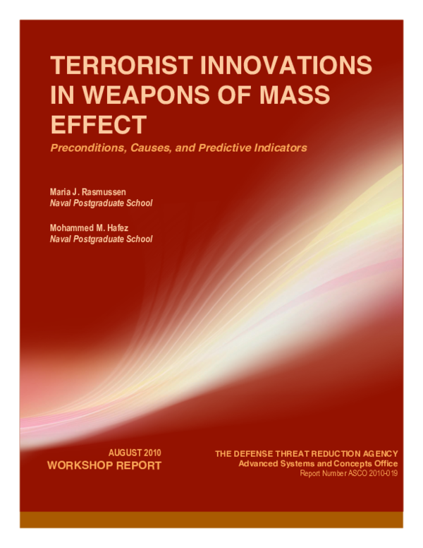 First page of “Terrorist Innovation - Part I”