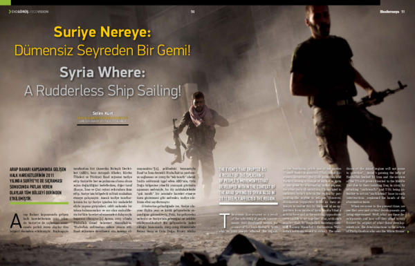 First page of “SURİYE NEREYE: DÜMENSİZ SEYREDEN BİR GEMİ”