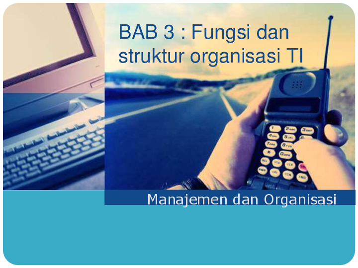 First page of “BAB 3 : Fungsi dan struktur organisasi TI”