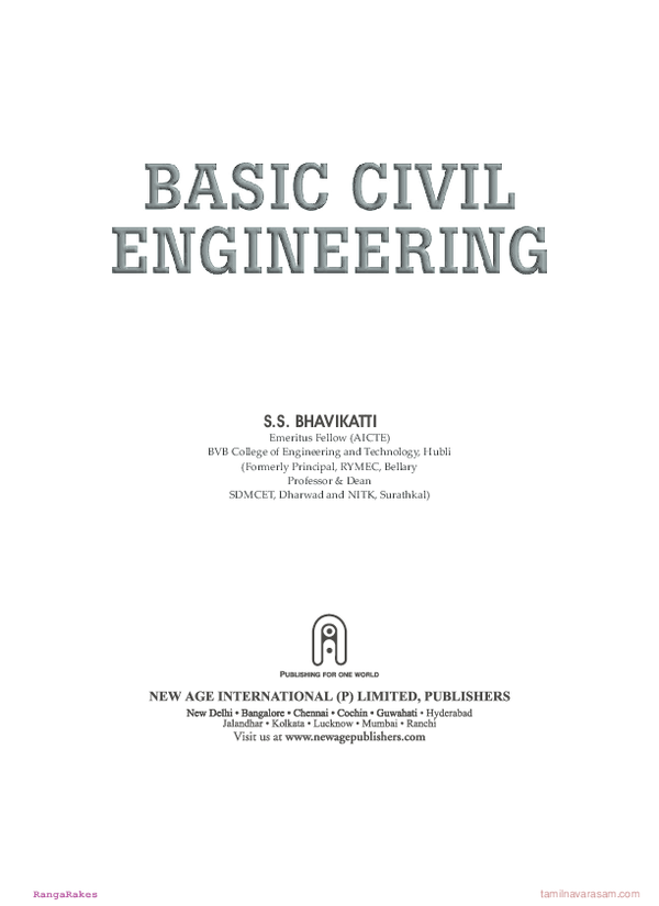 First page of “Basic Civil Engineering”