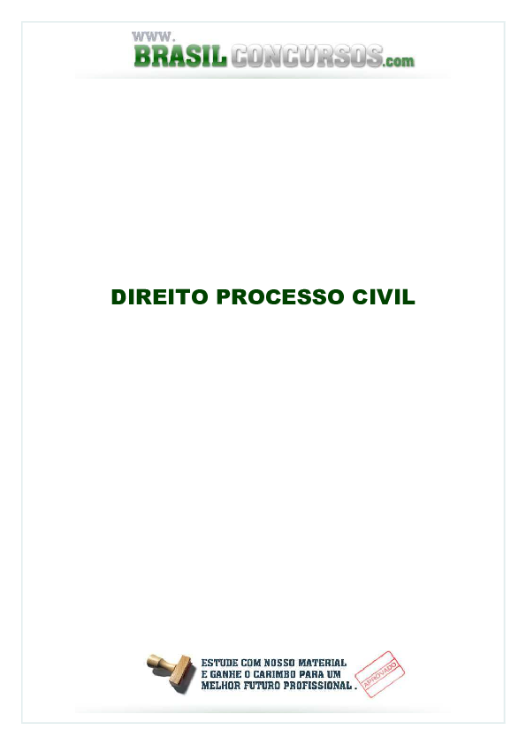 First page of “DIREITO PROCESSO CIVIL”