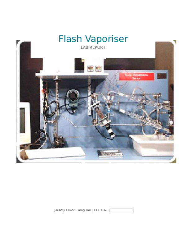 First page of “Flash Vaporisation”