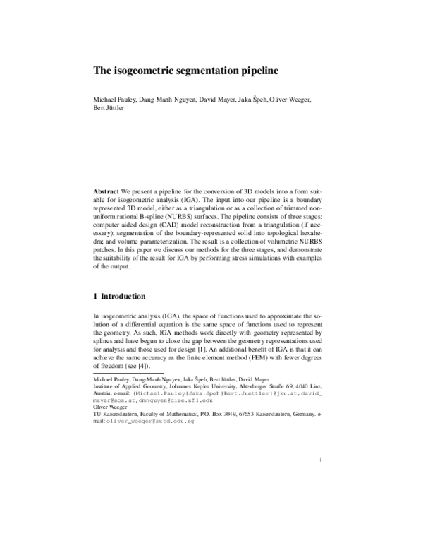 First page of “The isogeometric segmentation pipeline”