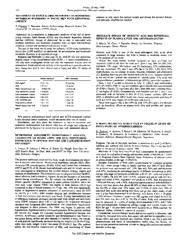 First page of “Schoolchildren's family diet in yugoslav study of precursors of atherosclerosis”