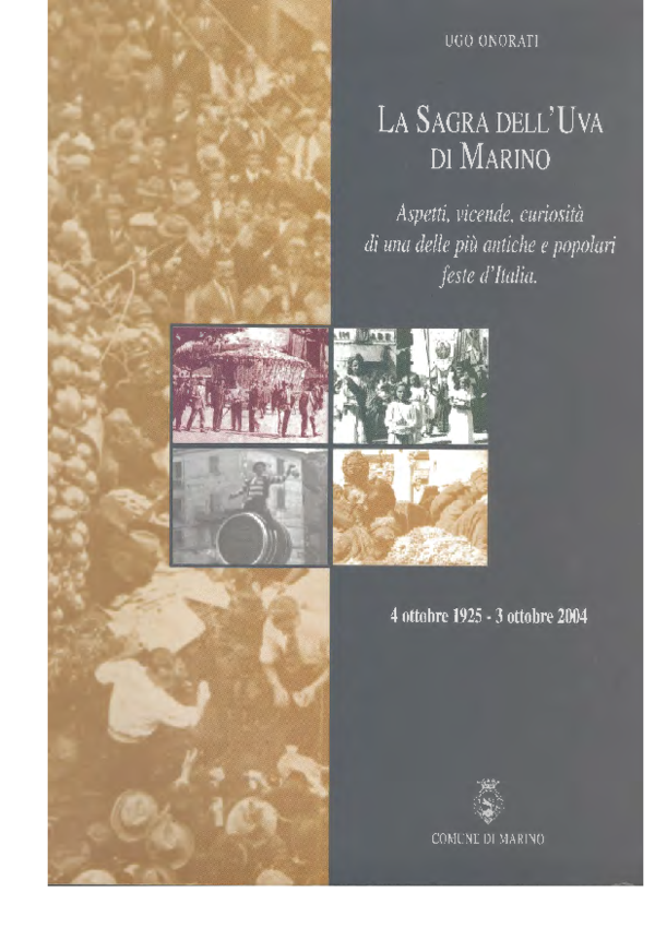 First page of “La Sagra dell'Uva di Marino.pdf”