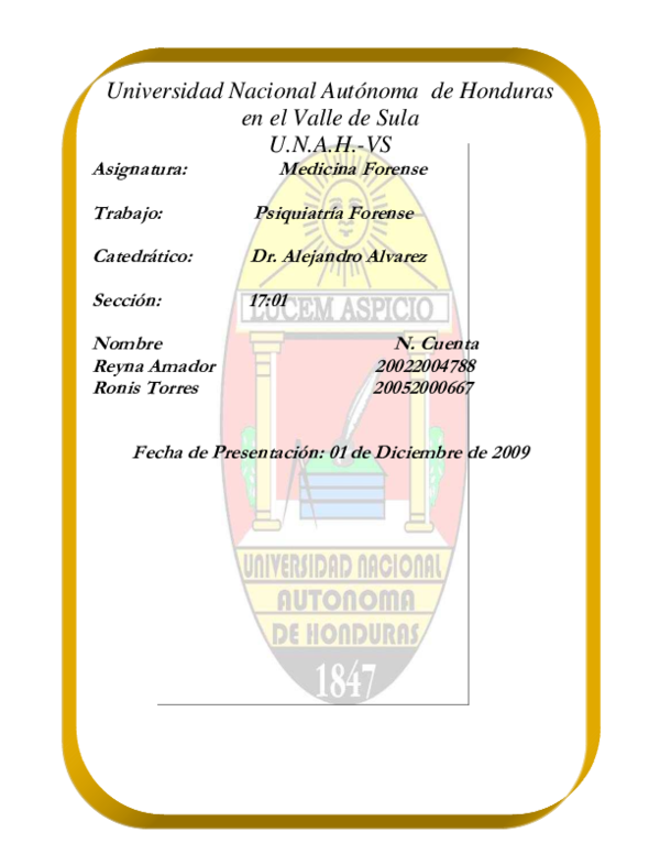 First page of “Psiquiatria-forense”