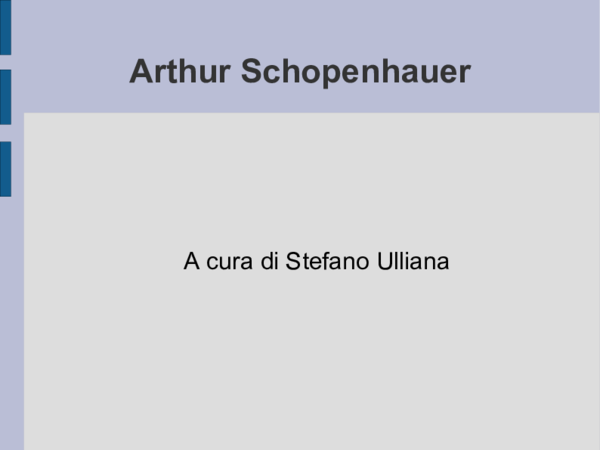 First page of “Storia della filosofia occidentale - A.Schopenhauer. ”