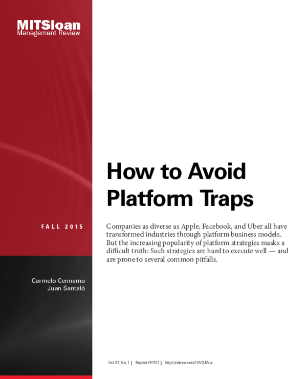 First page of “How to Avoid Platform Traps”