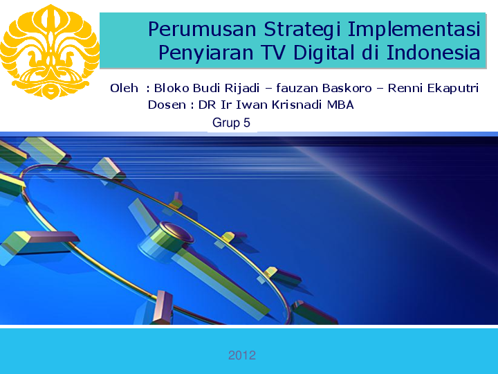 First page of “Perumusan Strategi Implementasi Penyiaran TV Digital di Indonesia”