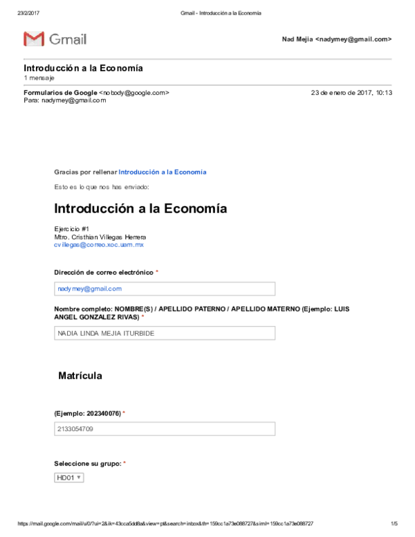 First page of “Introducción a la Economía”