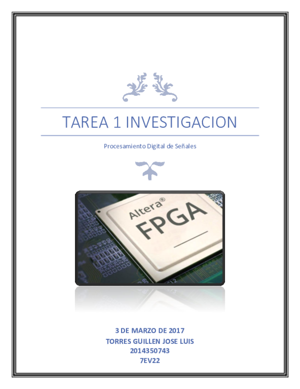 First page of “TAREA 1 INVESTIGACION”