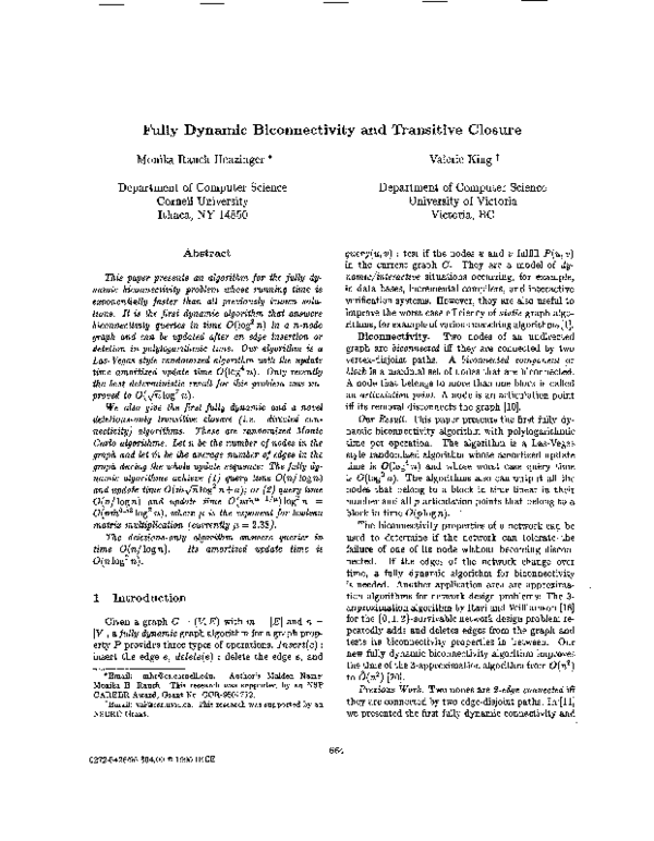 First page of “Computing simulations on finite and infinite graphs”