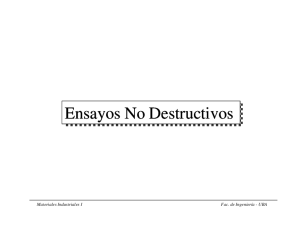 First page of “Ensayos No Destructivos Ensayos No Destructivos”