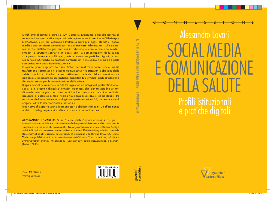 First page of “Social Media e Comunicazione della Salute. Profili istituzionali e pratiche digitali.”