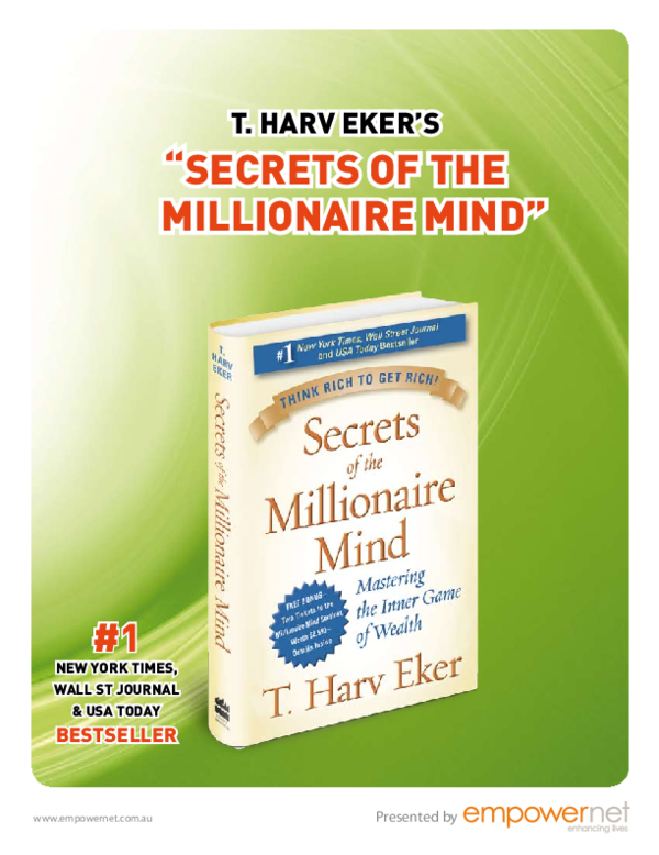 First page of “Secrets of the Millionaire Mind”