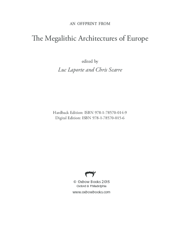 First page of “"Menga (Andalusia, Spain): Biography of an exceptional megalithic monument."”