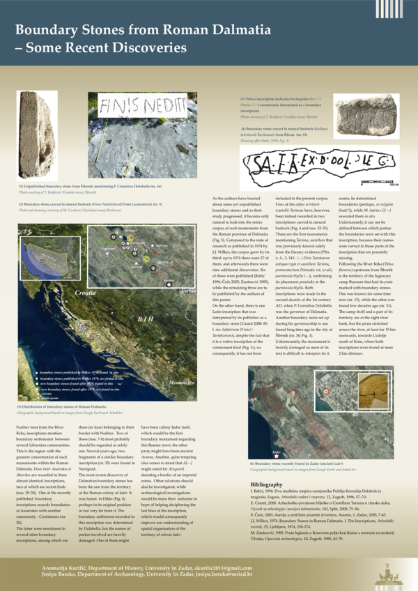 First page of “Boundary Stones from Roman Dalmatia – Some Recent Discoveries”