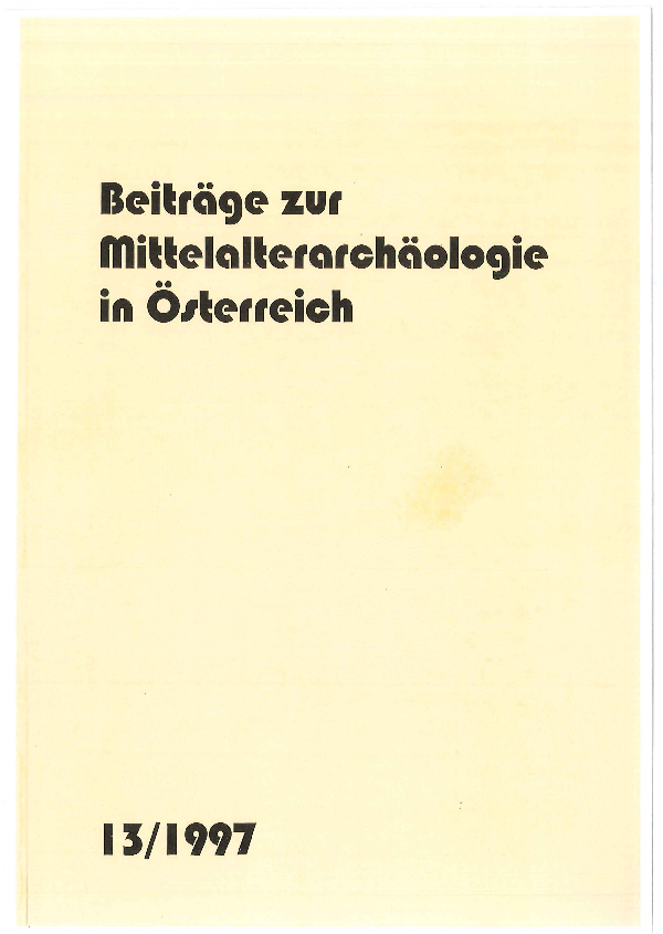 First page of “Das Reliquienglas von Streitwiesen, NÖ”