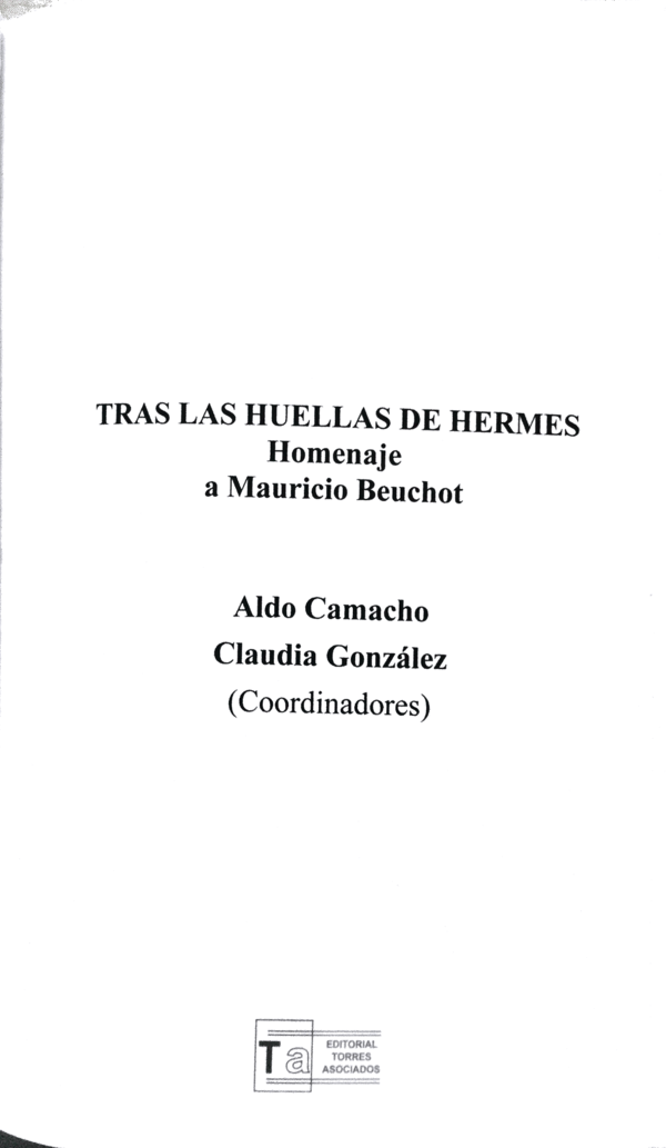 First page of “La hermenéutica analógica o filosofía de Mauricio Beuchot”