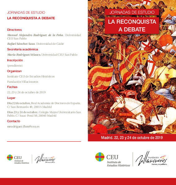 First page of “LA RECONQUISTA A DEBATE”