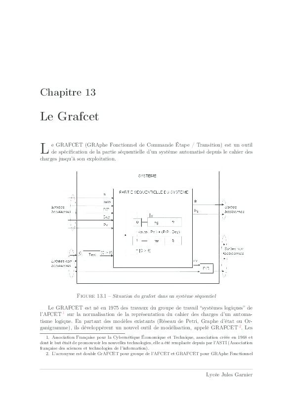 First page of “Chapitre 13”