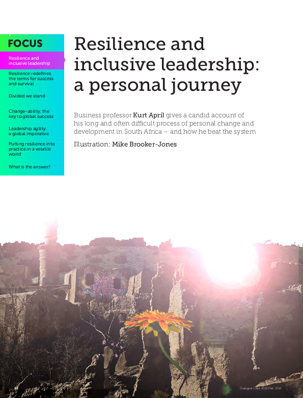 First page of “Resilience and Inclusive Leadership: A Personal Journey”