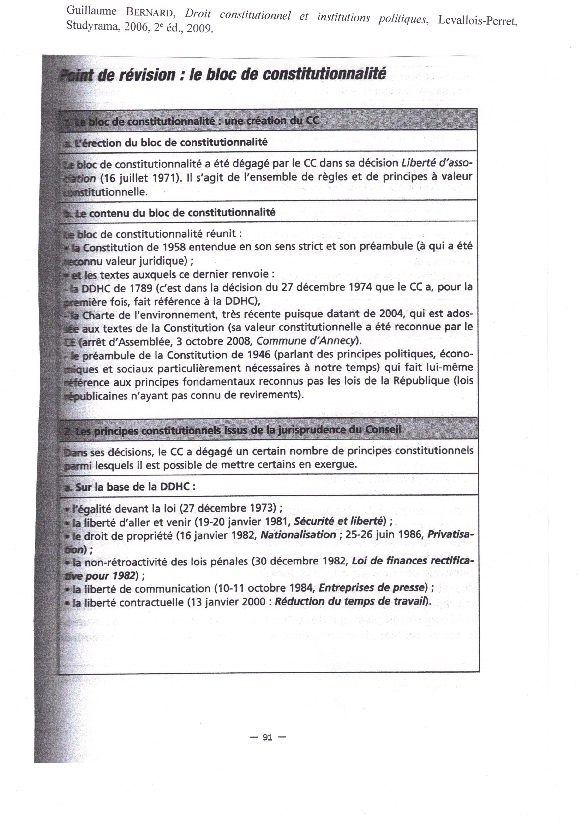 First page of “Document pédagogique : Bloc de constitutionnalité et hiérarchie des normes”