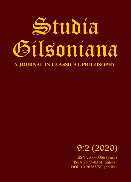 First page of “Studia Gilsoniana 9:2 (2020)”