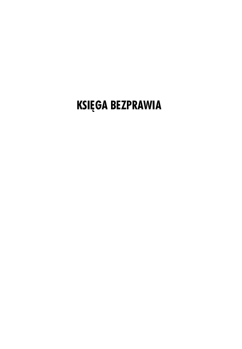 First page of “KSIĘGA BEZPRAWIA”