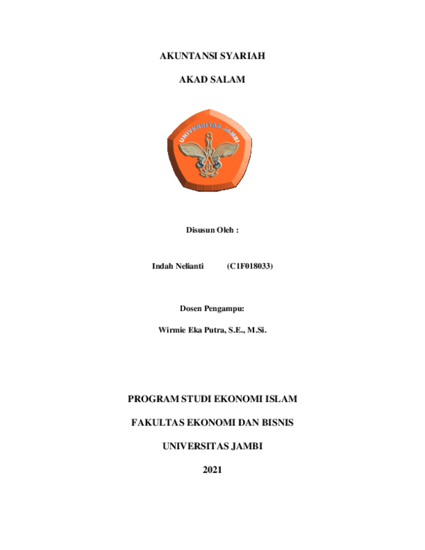 First page of “Akad Salam (Makalah)”