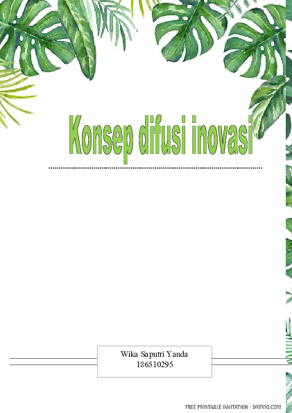 First page of “INOVASI PENDIDIKAN KONSEP DIFUSI INOVASI”