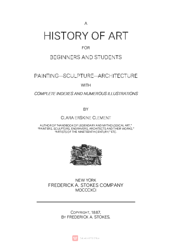 First page of “A history in art HE”