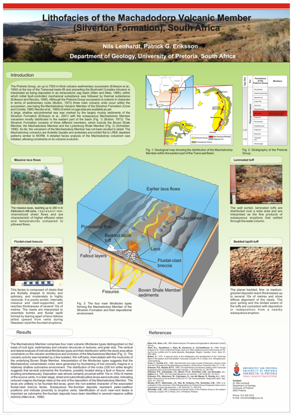 First page of “Lithofacies of the volcanic Machadodorp Member (Silverton Formation) South Africa”