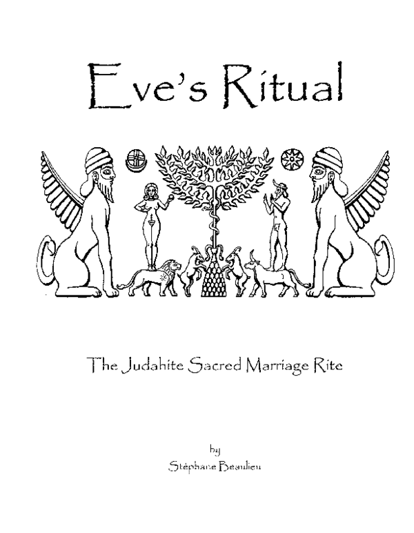 First page of “Eve's ritual : the Judahite sacred marriage rite”