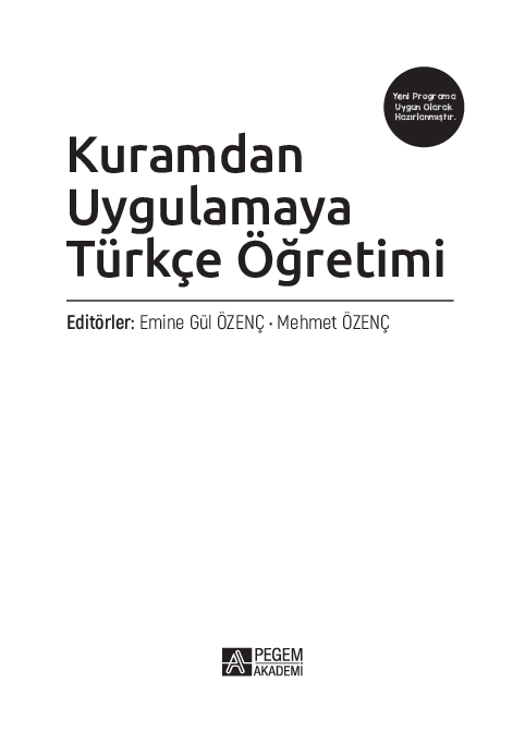 First page of “Kuramdan Uygulamaya Türkçe Öğretimi”