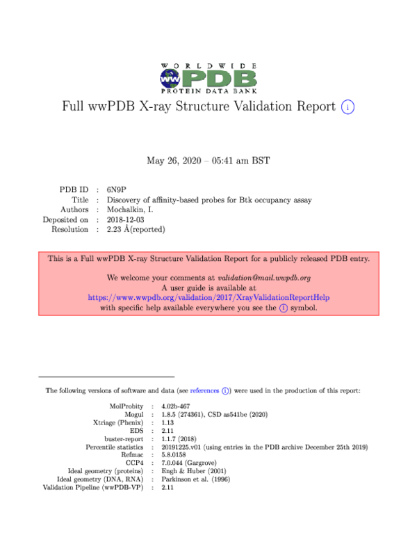 First page of “Discovery of Affinity-Based Probes for Btk Occupancy Assays”