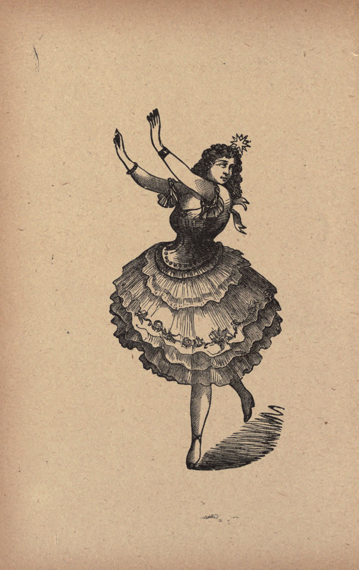 Dancer with a star on her head. Evils of cities. 1891.