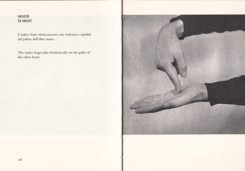 lostinpublications:
“ Speak Italian: The Fine Art of the Gesture by Bruno Munari
”
