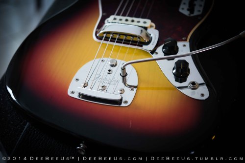 1966 Jaguar on my workbench. Correcting the intonation of the low E string is my top priority task of the day. It gets gradually more and more out of tune as you get closer to the 12th fret.
General comments about intonation:
• I wish I could...