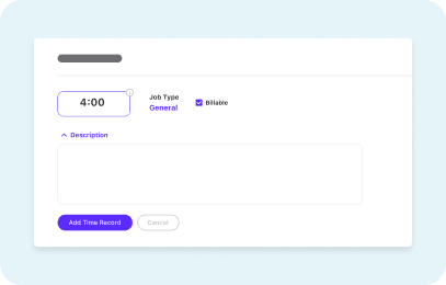 Time tracking on task