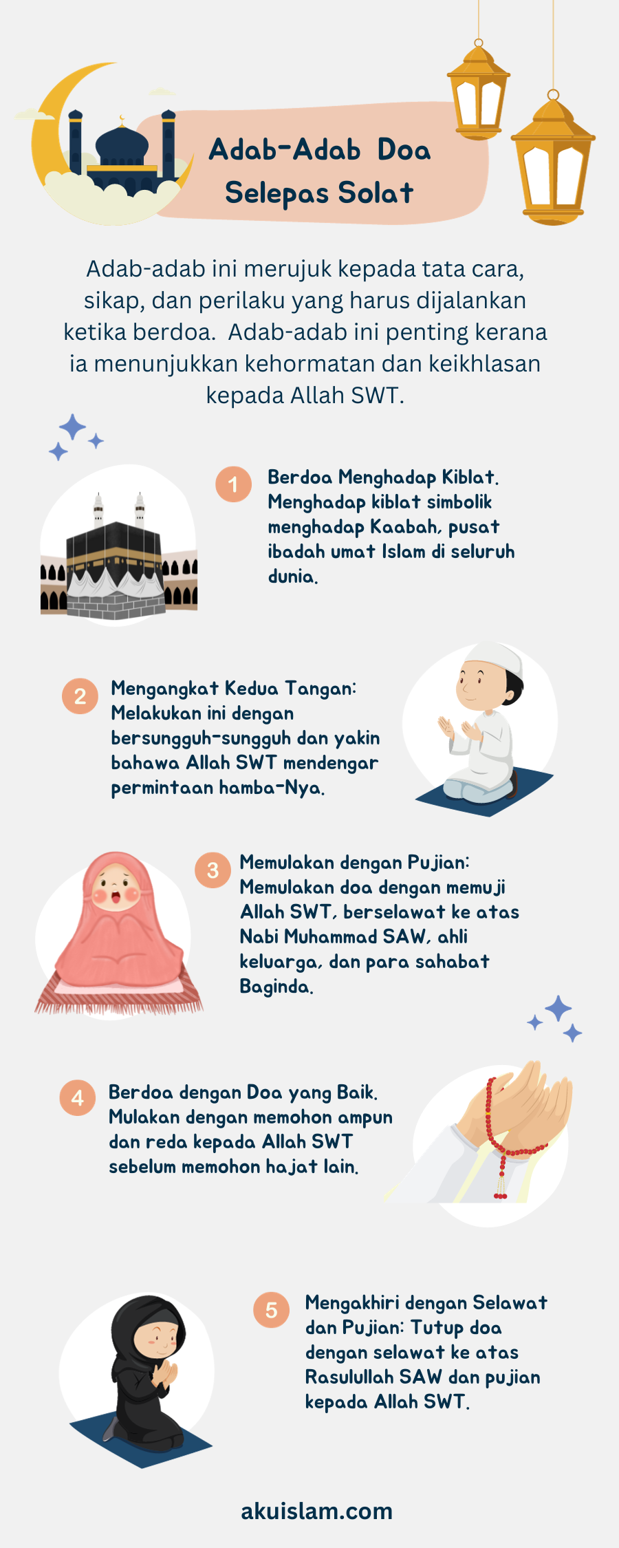 Adab-adab doa selepas solat